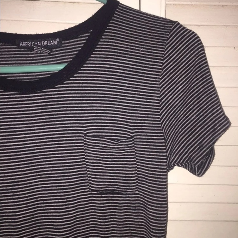 Black & white striped shirt